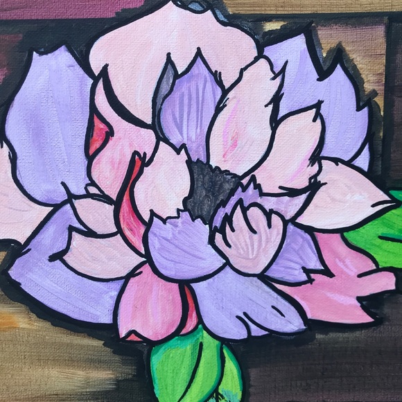 Brick by Brick 🌸 Original Painting 🎨 - Picture 3 of 4